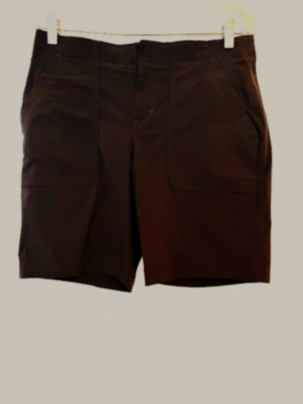 Eddie Bauer Dark Gray Women's Shorts with Zippered Front Pockets Petite 8